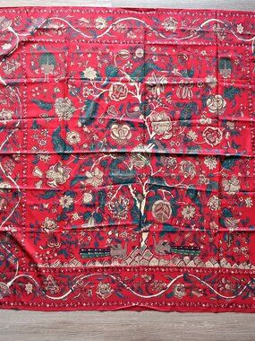 Women's Scarf, 100% Silk, 49" x 49", Red